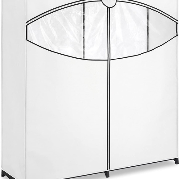 Whitmor Extra-Wide Clothes Closet, 60” with, White Cover - Picture 1 of 6